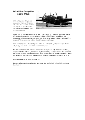 A preview of a PDF biography for Elby, William George